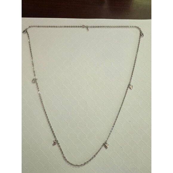 Sarah Coventry Party Hearts Silver Heart Charm Necklace - Picture 3 of 6